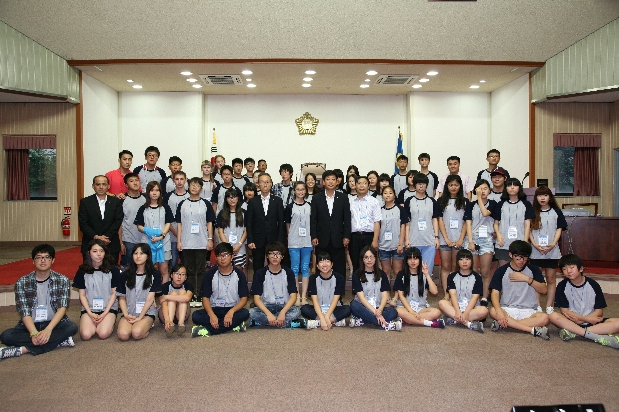 해외 자매도시 청소년 군포시의회 방문